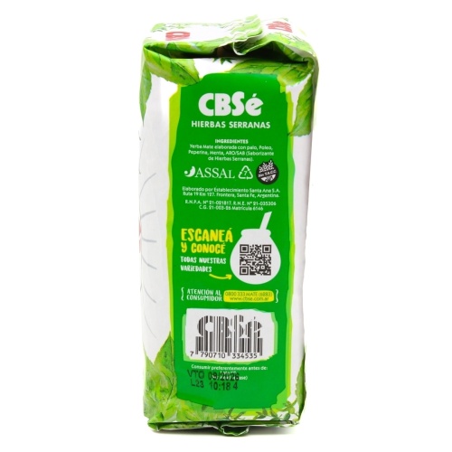картинка Мате CBSe Hierbas Serranas 500g  от DonMate.ru