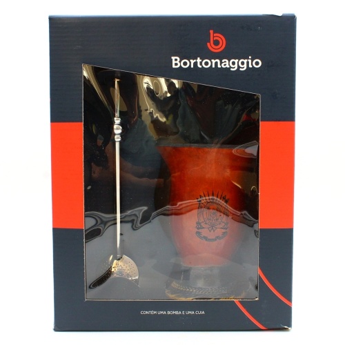 картинка Набор для бразильского мате Bortonaggio Brasao (калабас и бомбилья) от DonMate.ru
