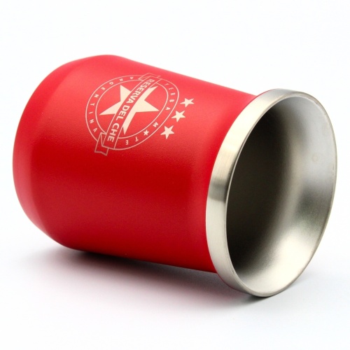 картинка Калабас из нержавеющей стали Reserva Del Che 150мл (красный) от DonMate.ru