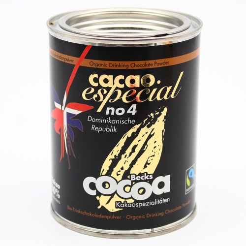 картинка Горячий шоколад Becks Cocoa "Especial 4" 60% какао Tanzania 250г (ж/б) от DonMate.ru