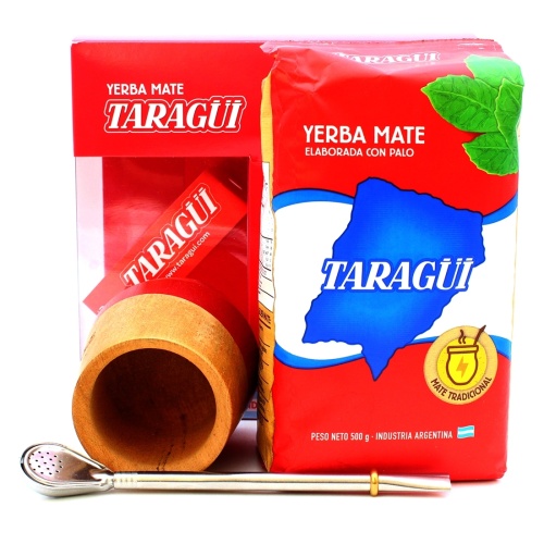 картинка Подарочный набор Taragui (мате, деревянный калабас и бомбилья) от DonMate.ru